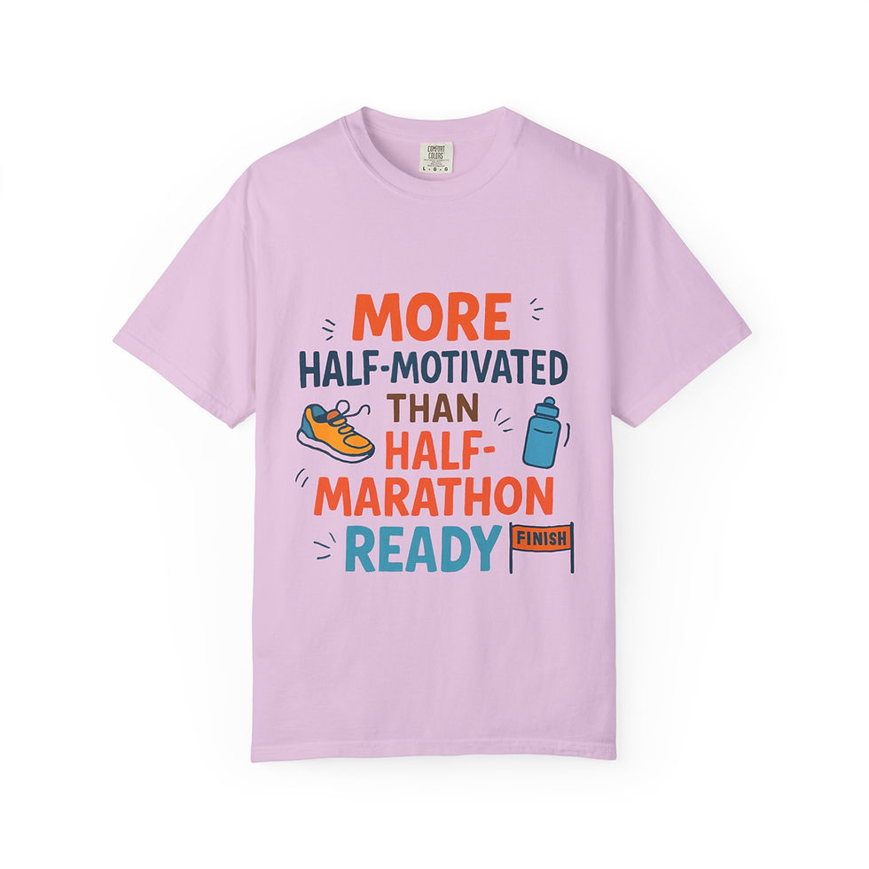 Thumbnail: Tee Unisex Half-Motivated for Half Marathons