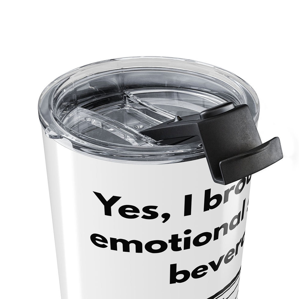 Thumbnail: Travel Tumbler (600ml/20oz) Emotional Support Beverage