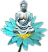 buddha on a flower
