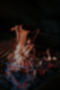 grill above fire