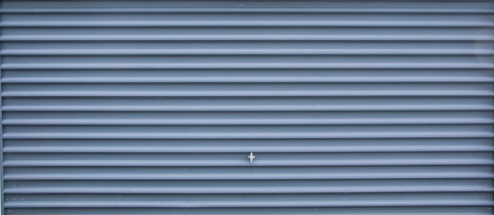 White roller garage door