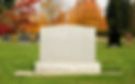 headstone in autumn