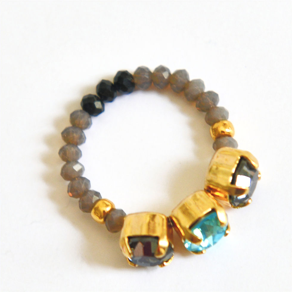 תמונה ממוזערת: טבעות - אורנה אפור תכלת