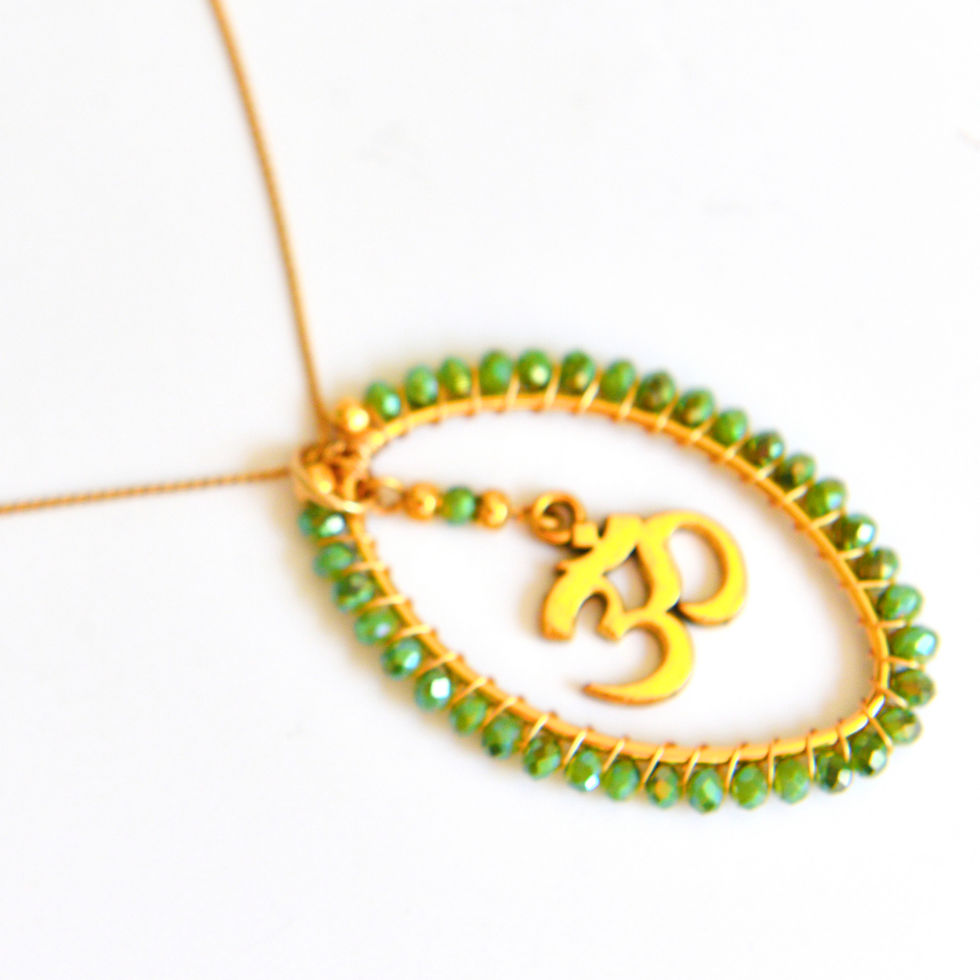 תמונה ממוזערת: שרשרת רונית אליפסה ירוק