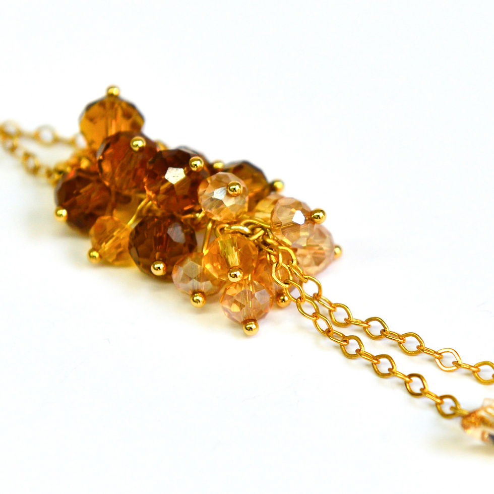 תמונה ממוזערת: שרשרת רימון - חום שמפניה