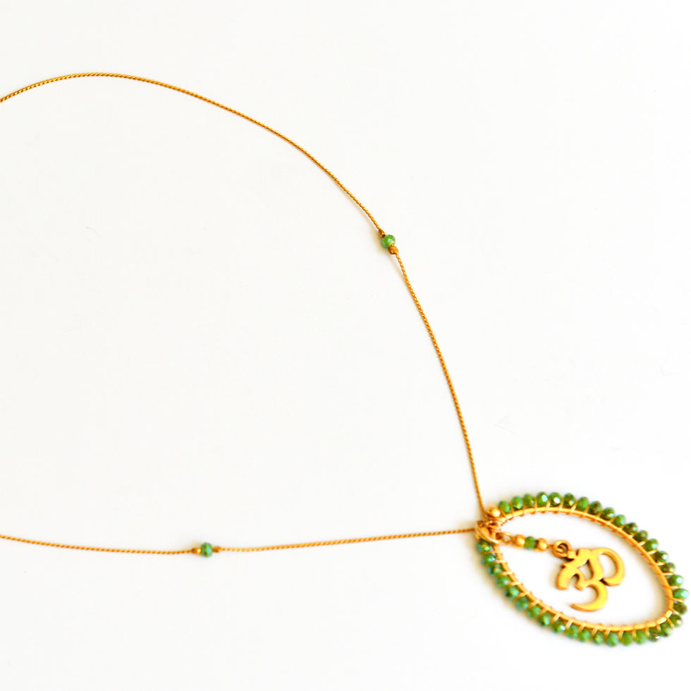 תמונה ממוזערת: שרשרת רונית אליפסה ירוק