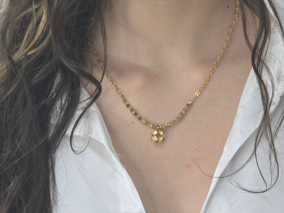 שרשרת דיסקו ירוק