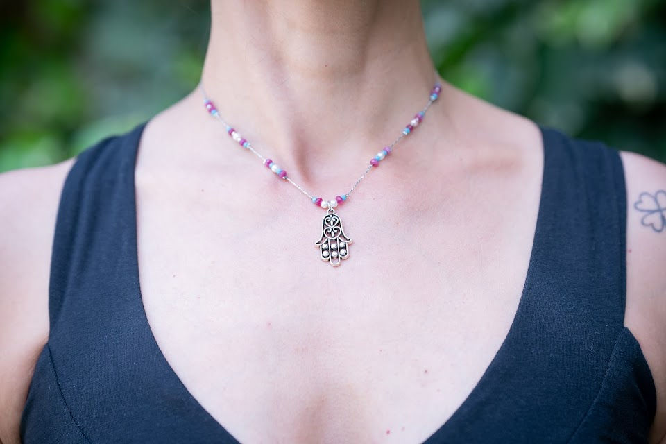 תמונה ממוזערת: שרשרת כסף - חמסה