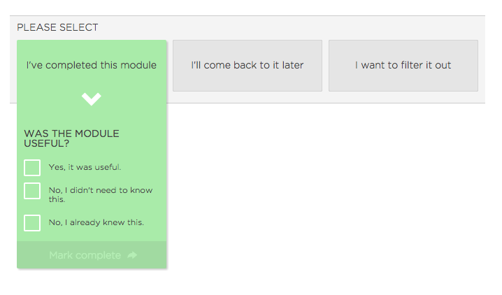 Feedback button must be clicked before navigation UI appears