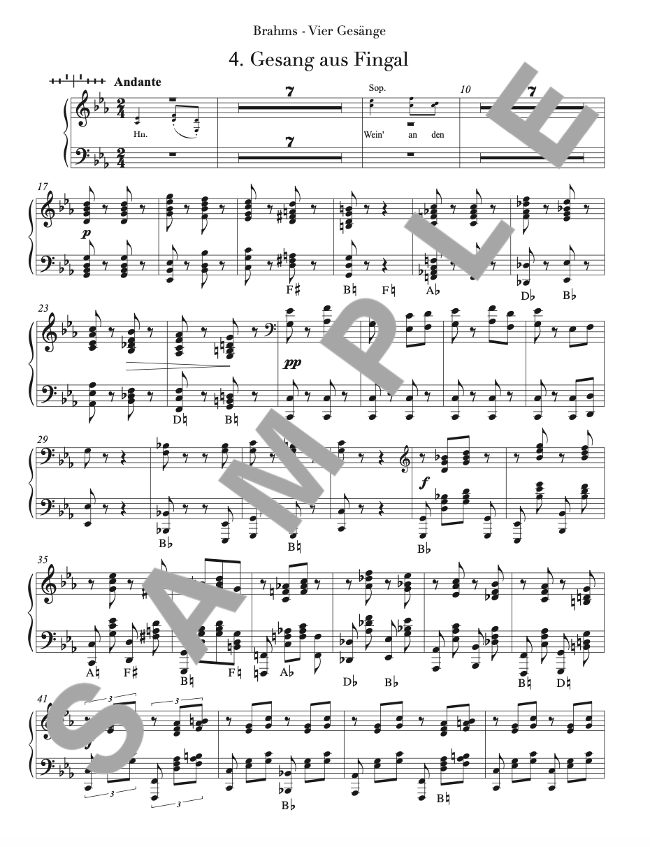 Thumbnail: Choral Repertoire: Vier Gesänge by Johannes Brahms