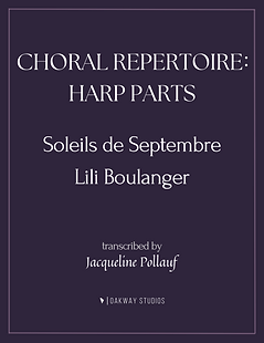Choral Repertoire: Soleils de Septembre by Lili Boulanger