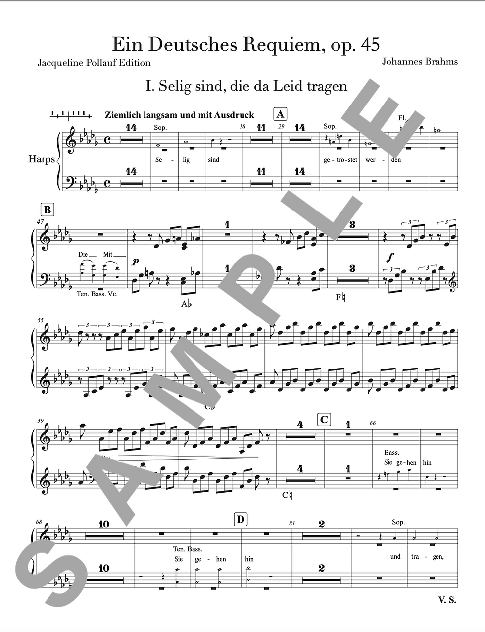 Thumbnail: Choral Repertoire: Harp Parts