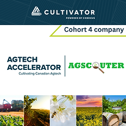 Ag Scouter Cohort 4, AGTECH, AGTECH ACCELERATOR, Sask Ag Tech, Cultivator, Conexus, Crop Scouting App, Best Crop Scouting App, Canadian Crop Scouting App, Farming App, Farming Tech