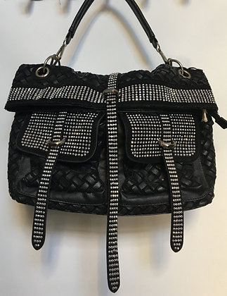 vegan leather embellished purse