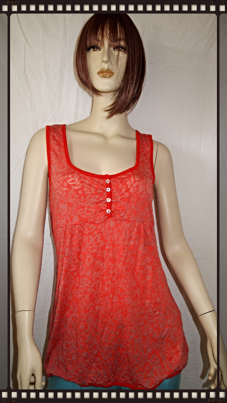 Orange top by Cubism size small