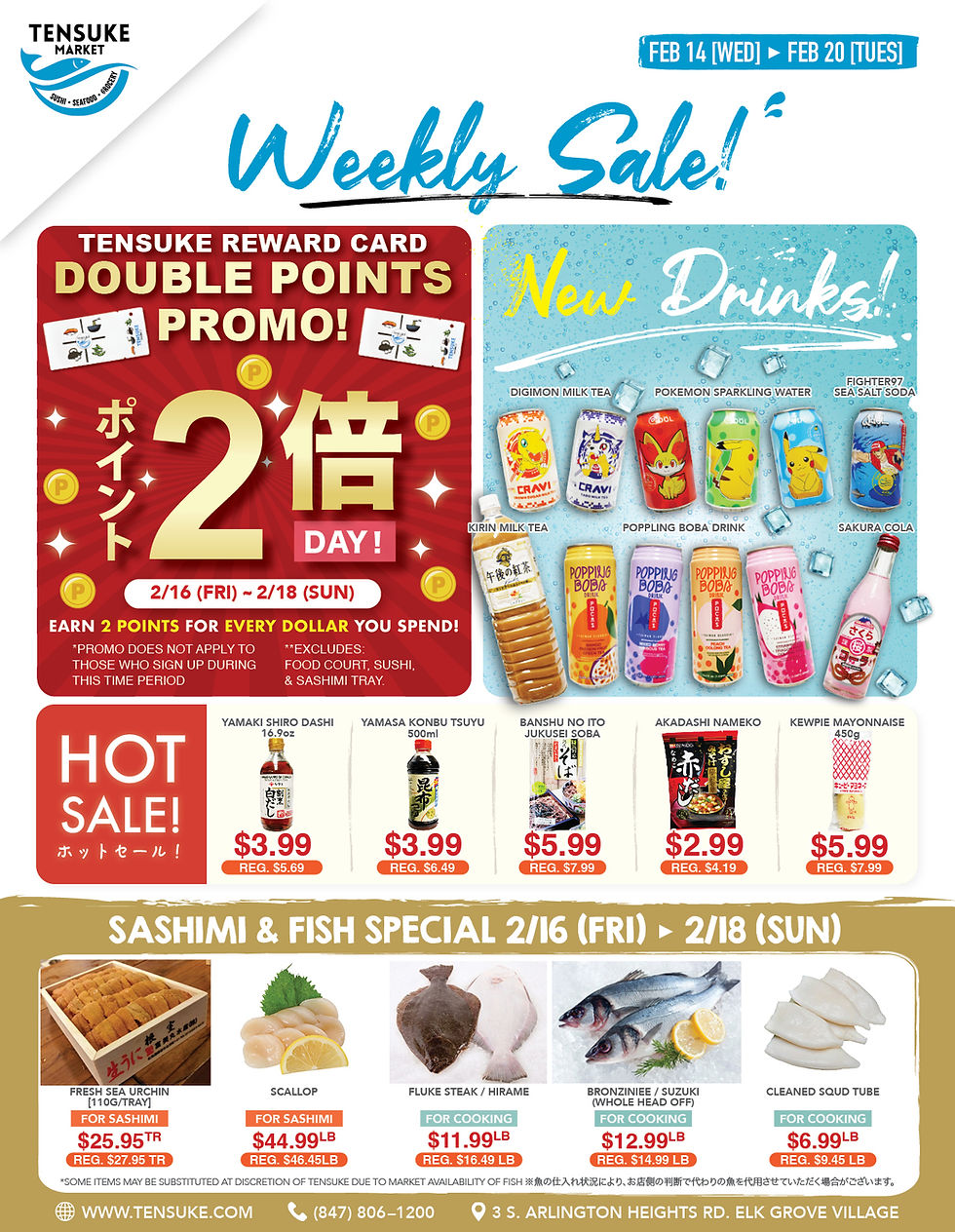 Weekly Sales Tensuke Market