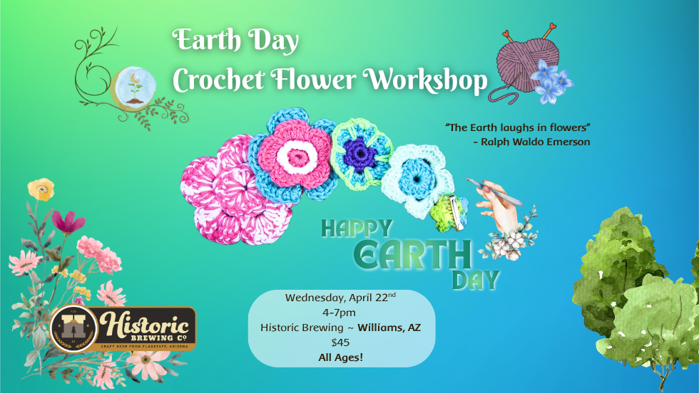 ๐ชทEarth Day Crochet Flowers Workshop ๐ชป