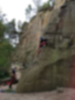 Klettern am Felsen lernen