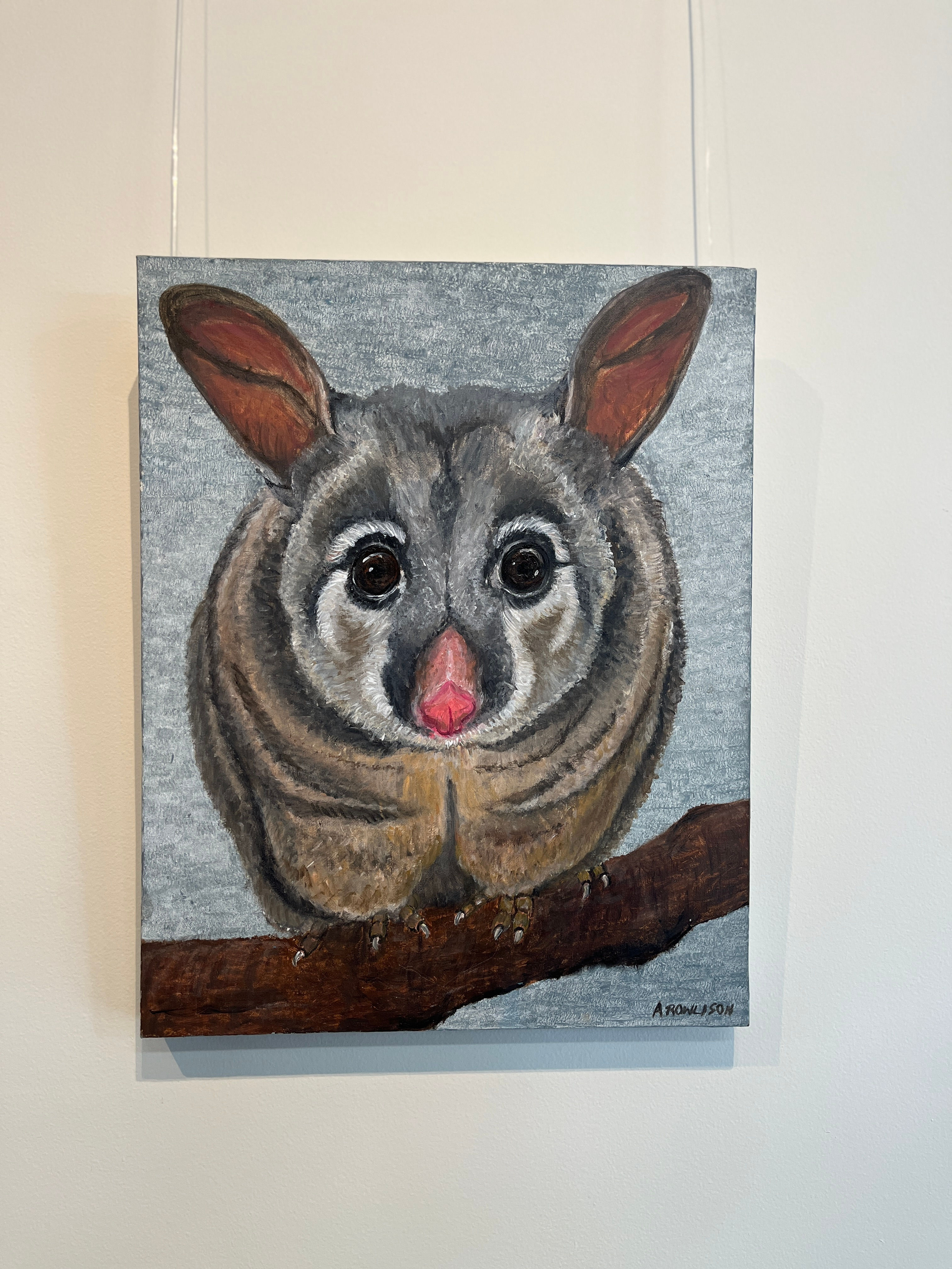 "Pete the Possum" By Annette Rowlison | Acrylic on Canvas | Original Artwork