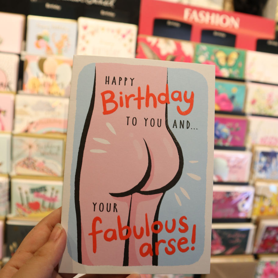 Card Rotten Bananas Fabulous Arse