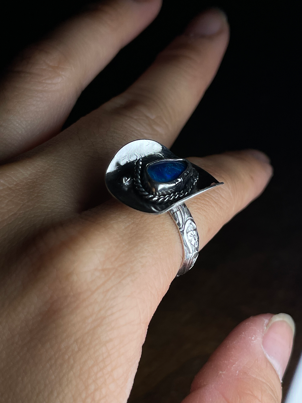Thumbnail: Australian Opal Cowboy Hat Ring 