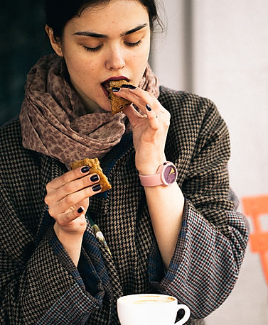 Woman Eating Cookie