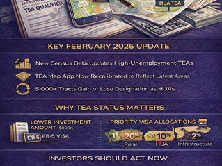 EB-5 TEA Map Update