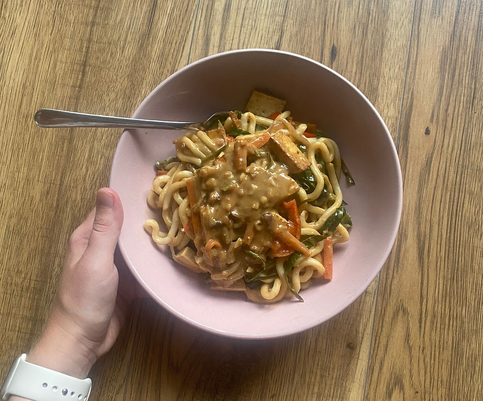 Tofu and Butterbean Satay with Noodles