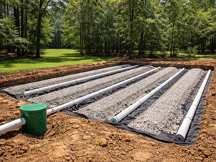 Septic System visible above ground