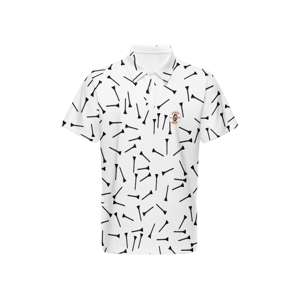 Gypsy Golf Tee White (Black Tees)