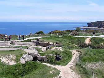 Pointe du Hoc cratered landscape