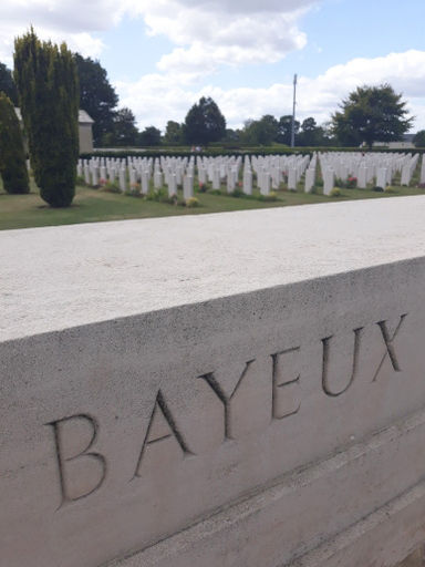 The British & Commonwealth cemetery in Bayeux