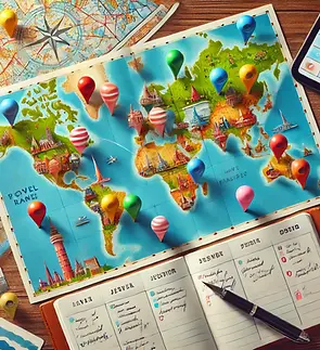 DALL·E 2025-03-20 01.25.14 - A travel planner or a digital map with pins marking different