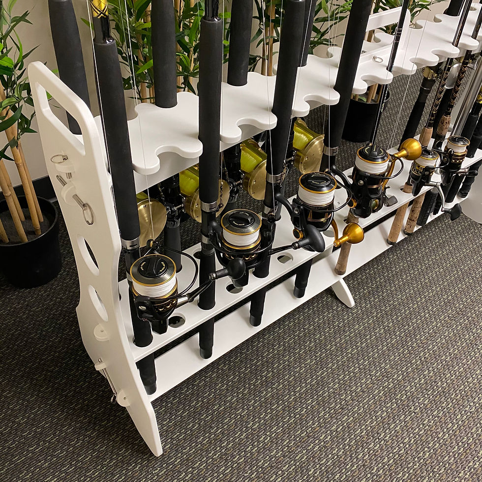 Thumbnail: Freestanding Fishing Rod Storage Rack