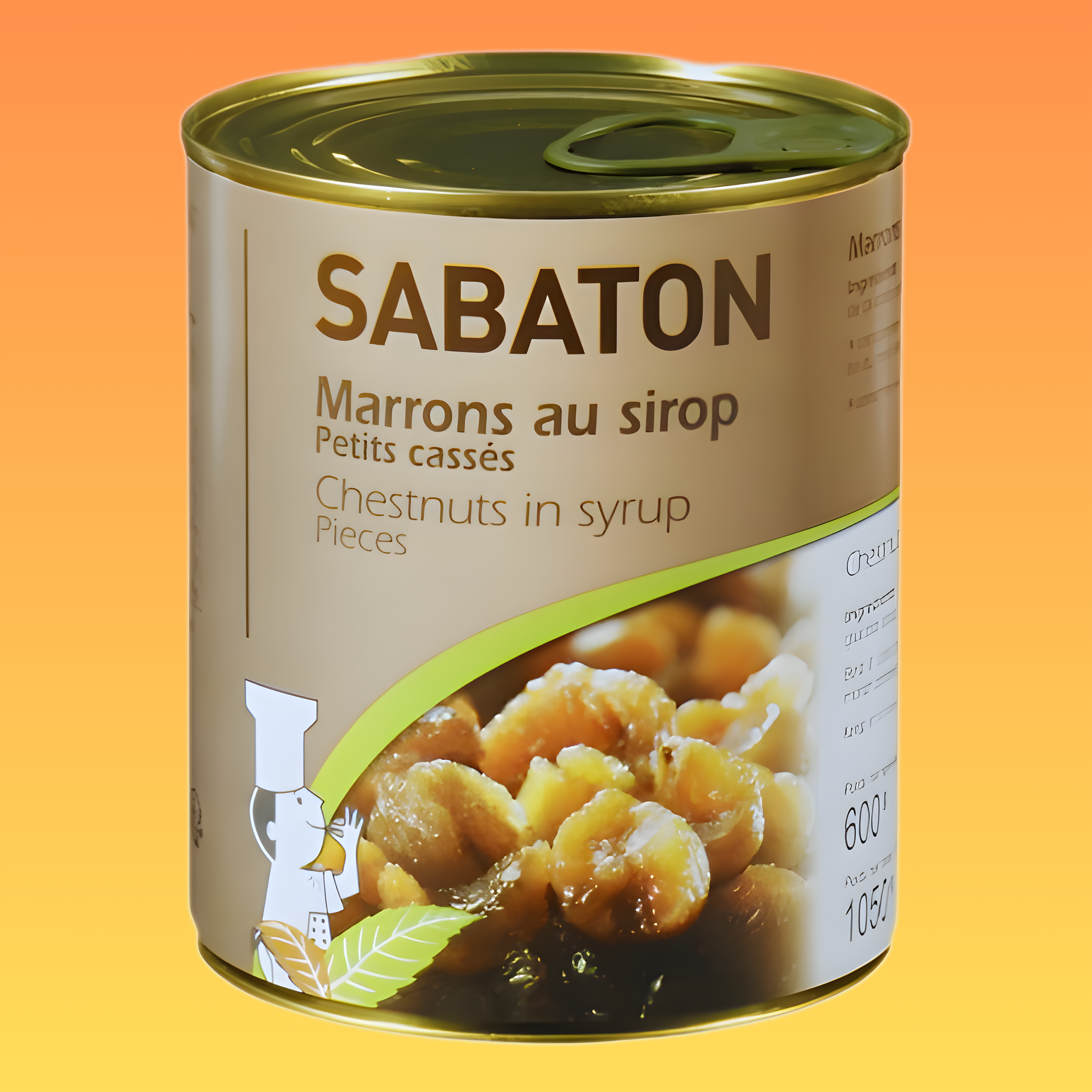 Marrons au sirop petits cassés