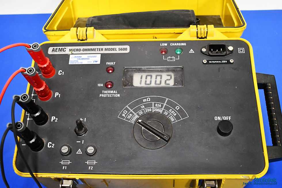 Thumbnail: AEMC 5600 Micro-Ohmmeter 10A Low Resistance Meter NIST Calibrated