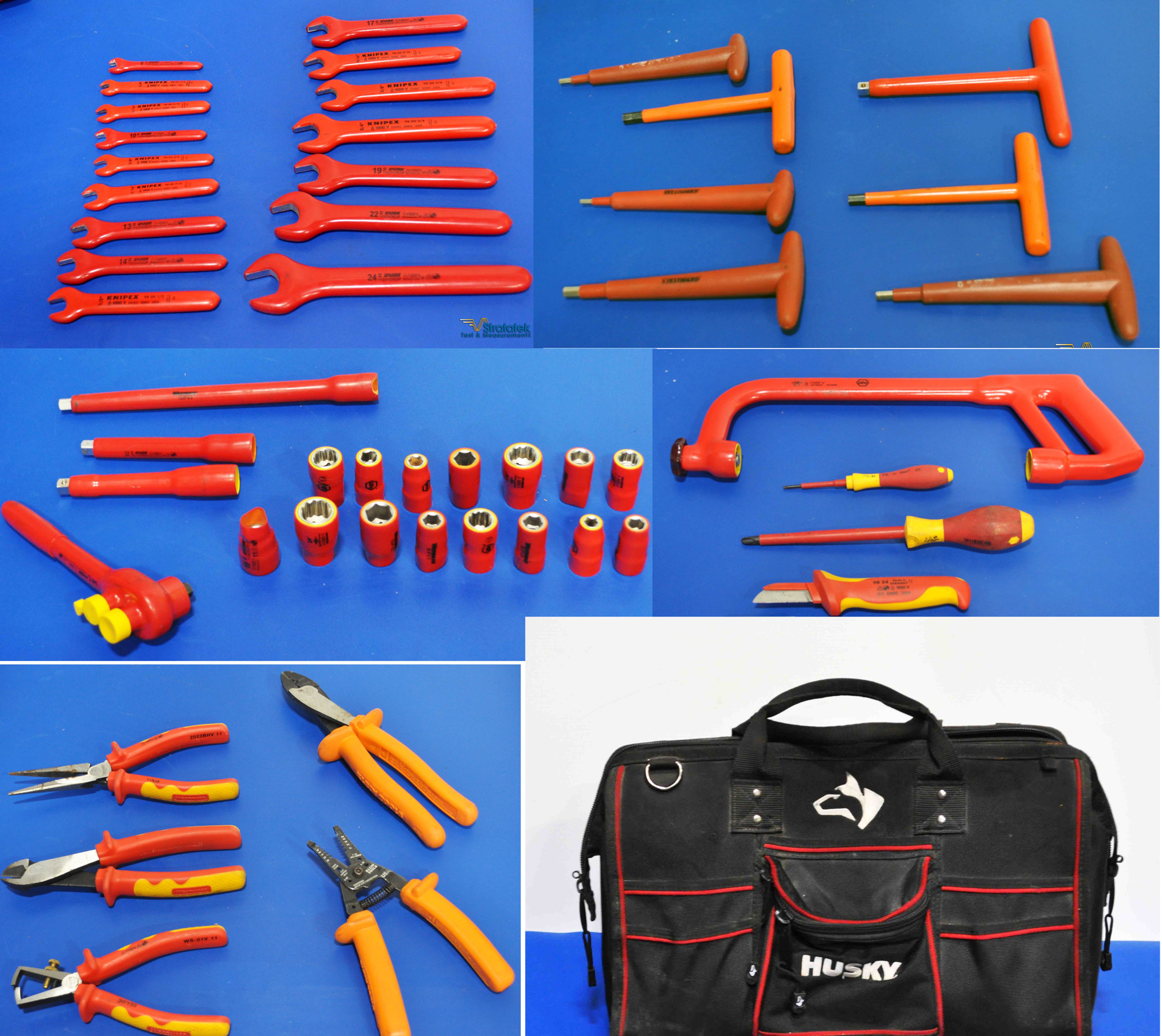 Klein Insulated Tool Set Knipex Unior Westward Insulated Tools with Bag Full view