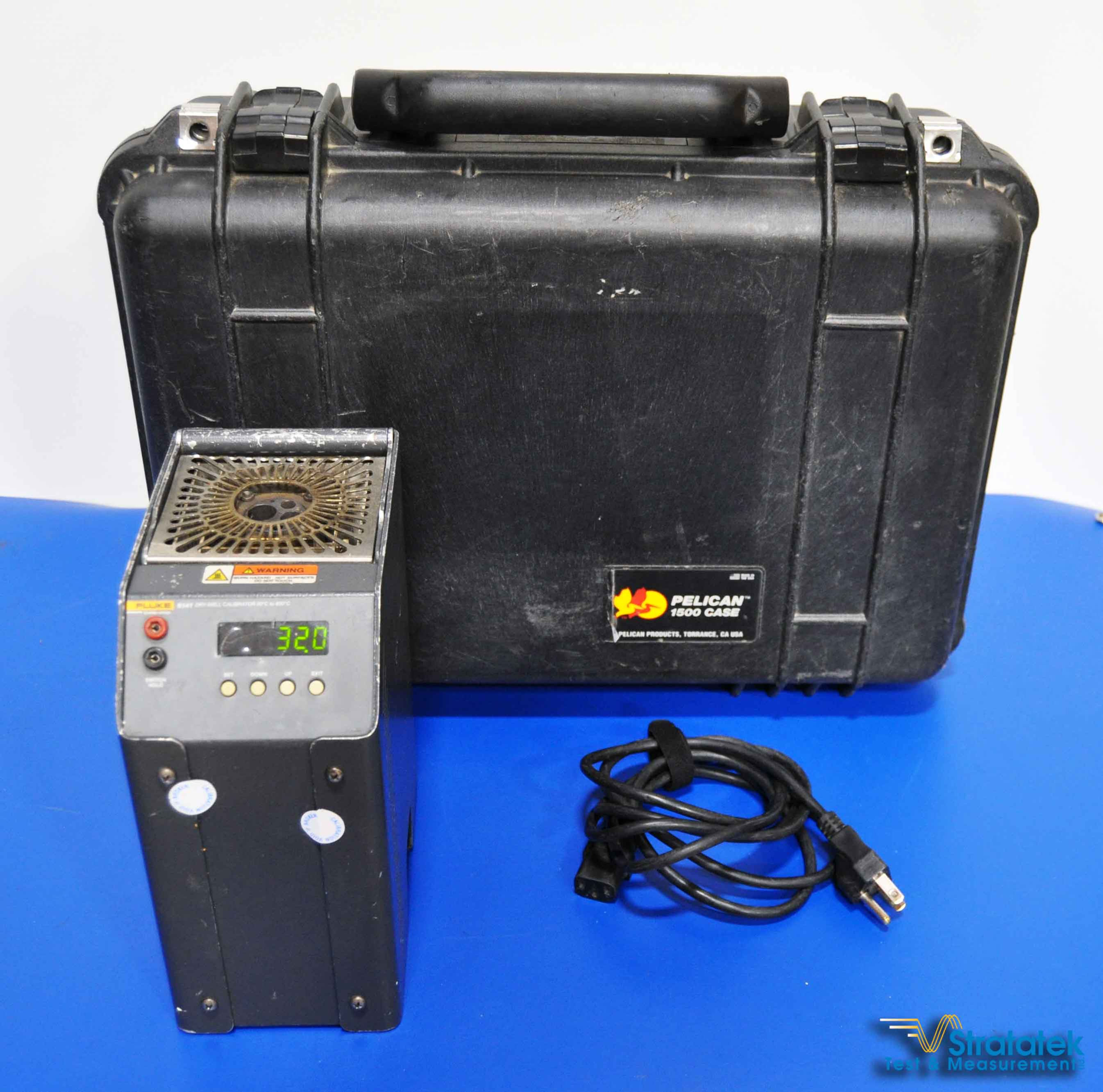Fluke 9141 Dry Well Temperature Calibrator 50°C to 650°C NIST Calibrated