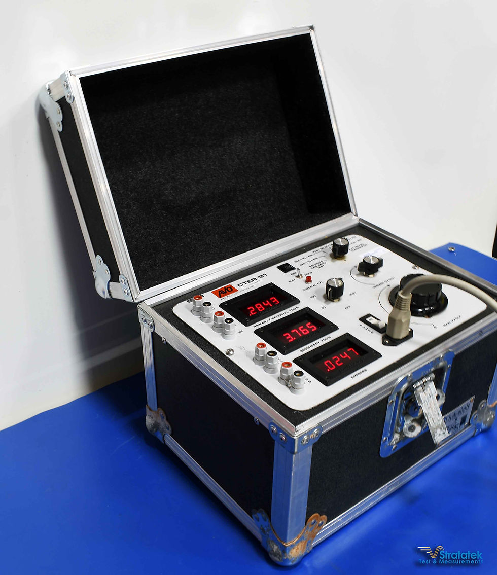 Thumbnail: AVO Megger CTER-91 Current Transformer Test Set Current Excitation Calibrated Side view