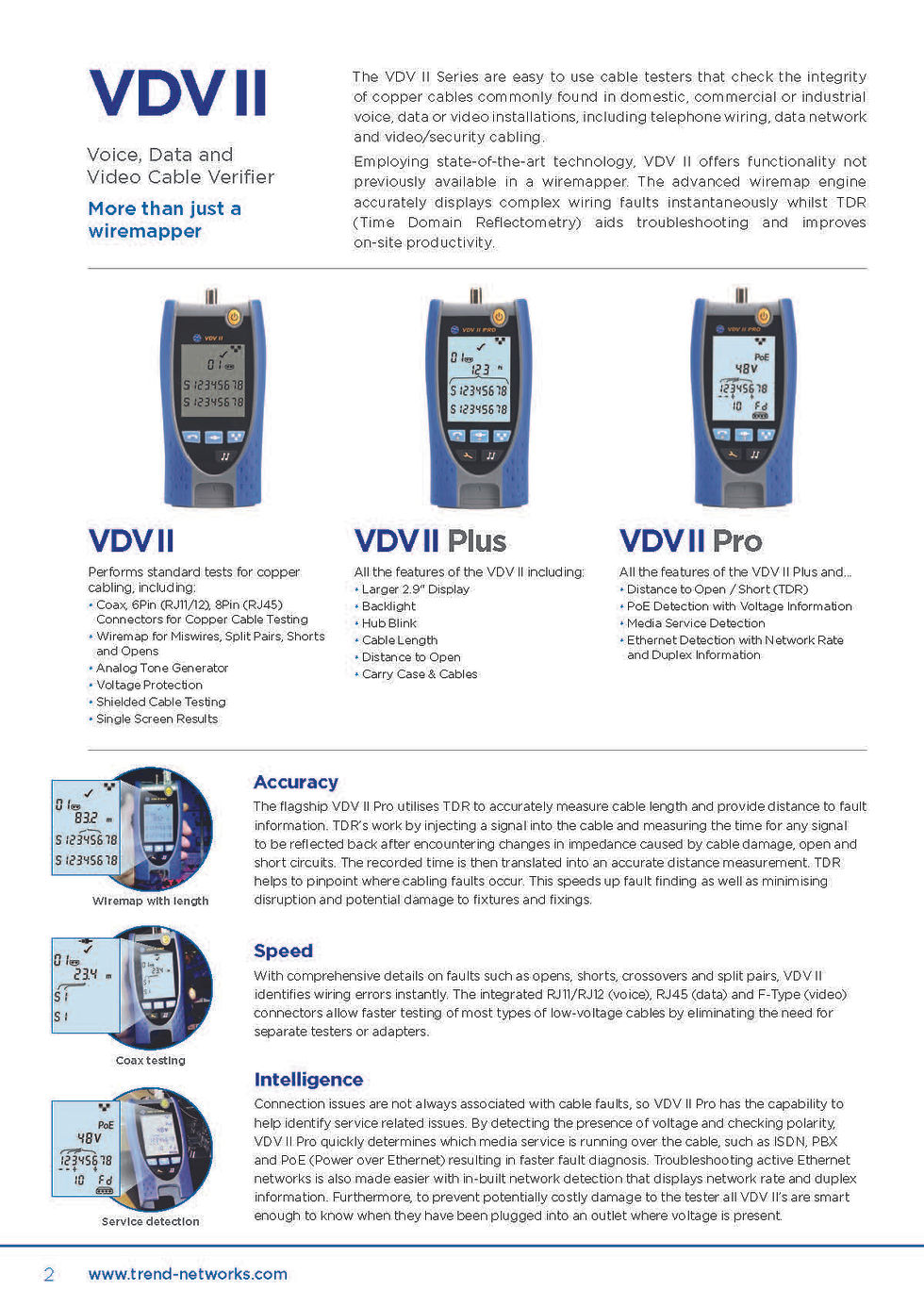 Thumbnail: Trend Networks VDV II Series Voice Data and Video Cable Verifier TDR