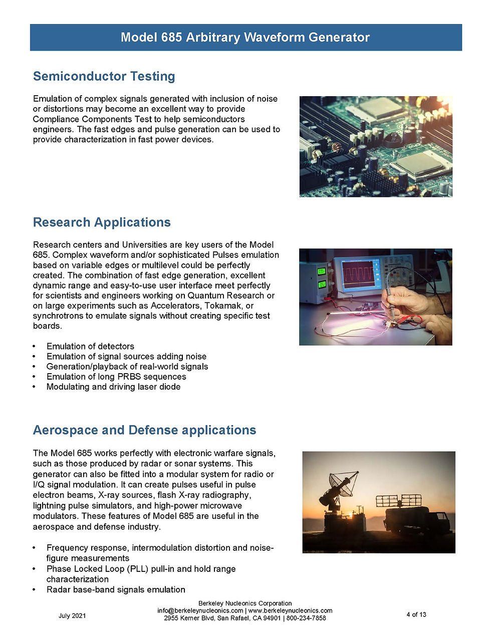 Thumbnail: Berkeley BNC Model 685 Arbitrary Waveform Generator 2GHz 6GS/s 16-Bit AWG Research applications