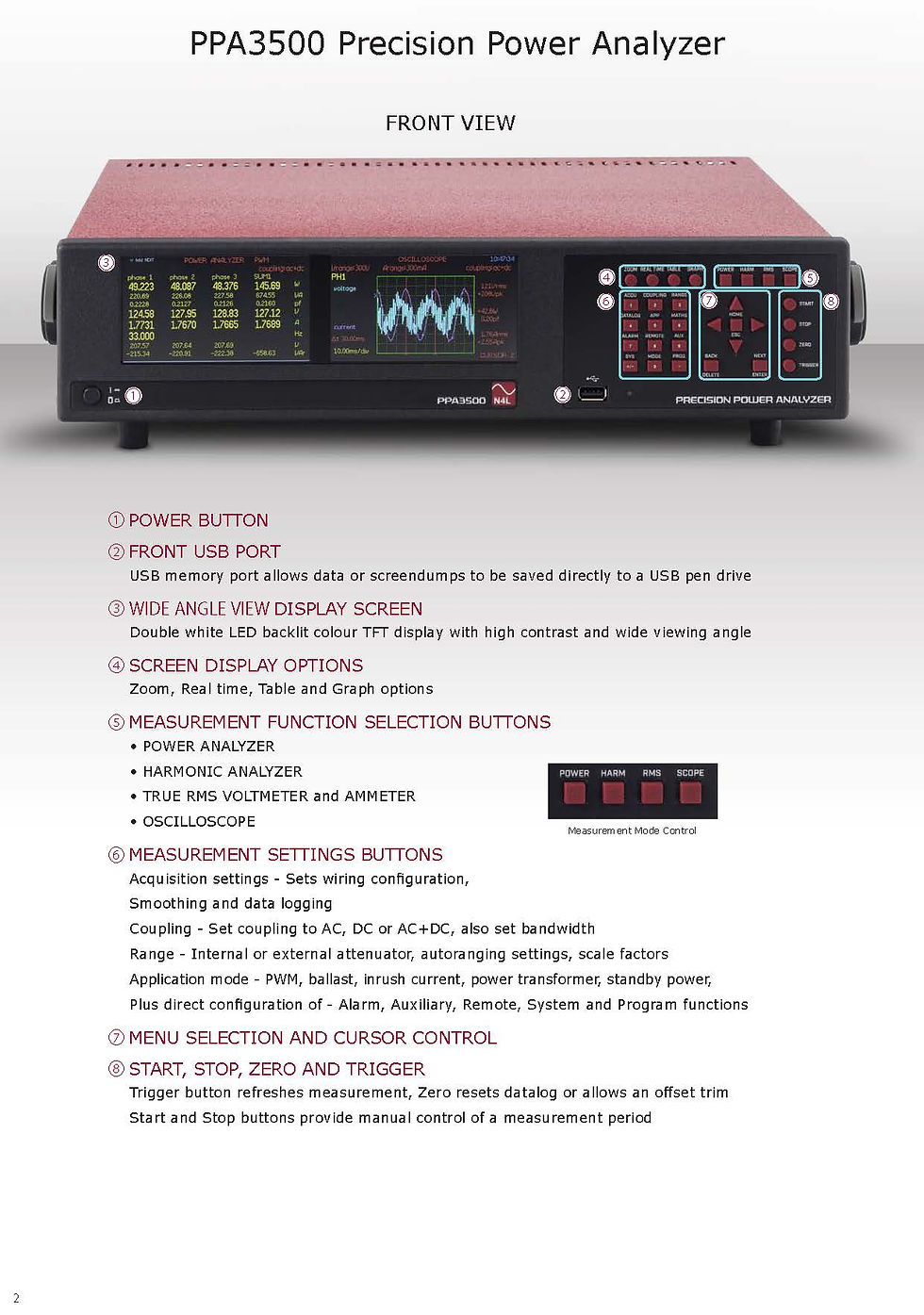 Thumbnail: N4L PPA3500 Power Analyzer 1MHz Bandwidth