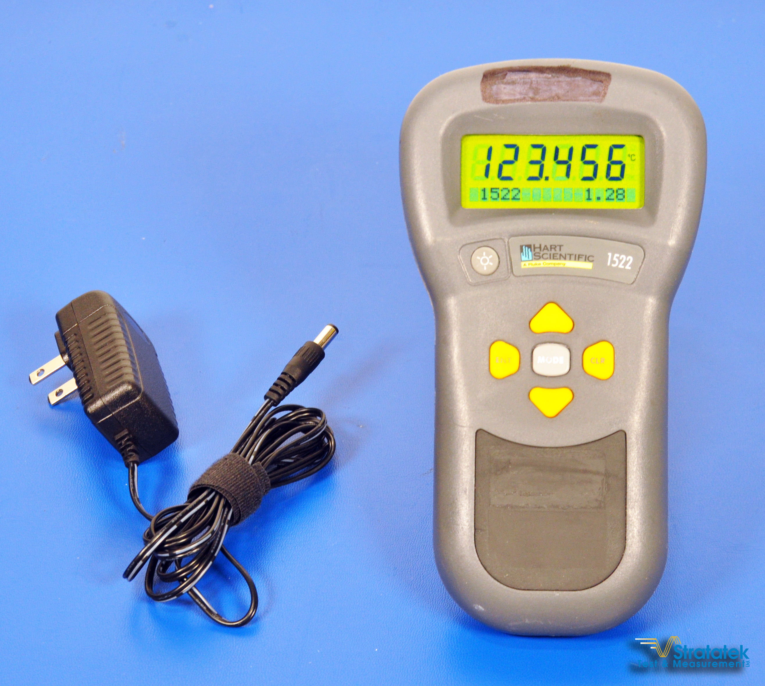 Fluke Hart Scientific 1522 Thermometer Temperature Readout No Probe