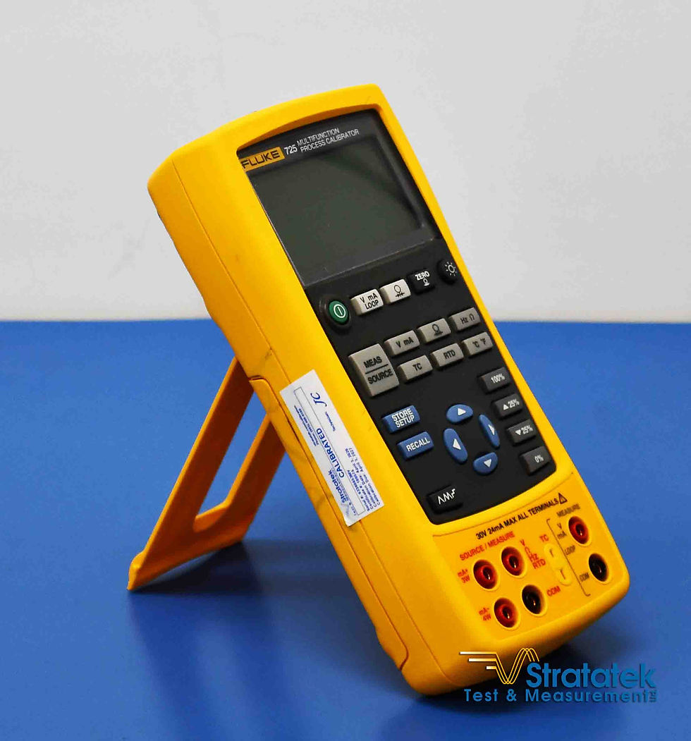 Thumbnail: Fluke 725 Multifunction Process Calibrator angled front right view