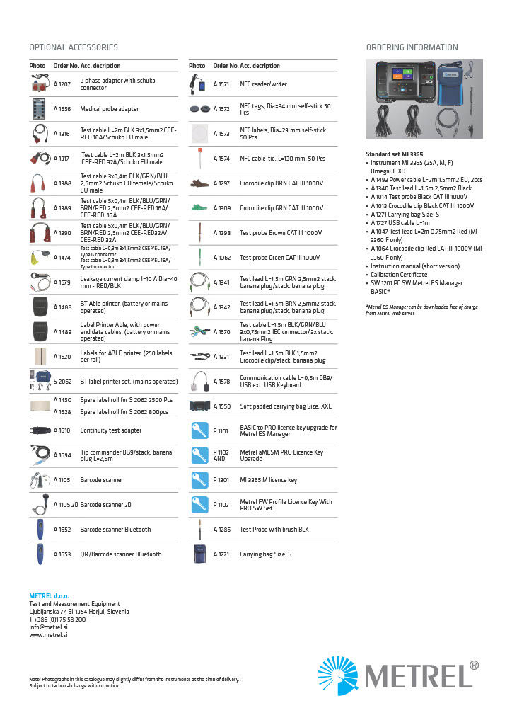 Thumbnail: Metrel MI 3365 OmegaEE XD Electrical Equipment Tester Machine Switchboard Safety