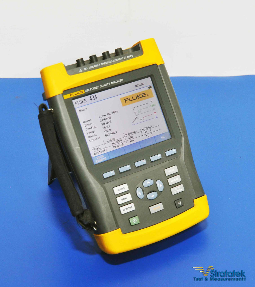 Thumbnail: Fluke 434 Power Quality Analyzer PQA - NIST Calibrated with Warranty Side angular view