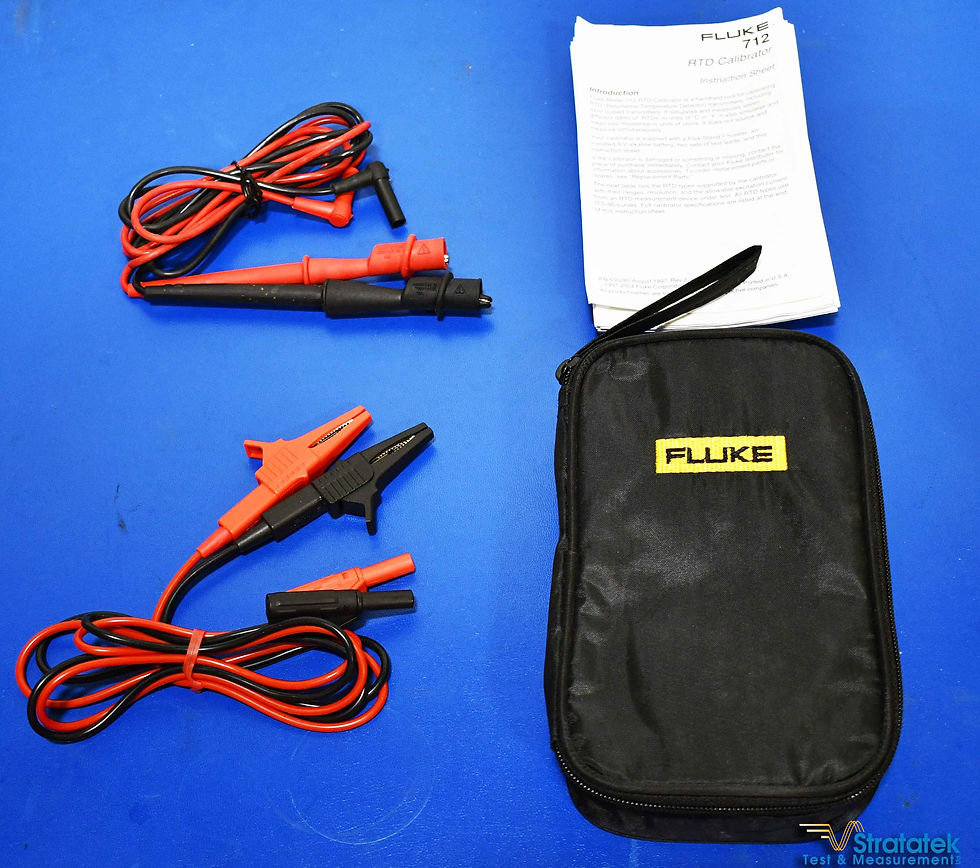 Thumbnail: Fluke 712 RTD Calibrator Temperature Calibrator NIST Calibrated