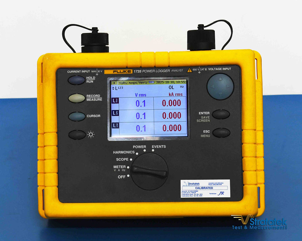 Thumbnail: Fluke 1735 3 Phase Power Logger Analyst PQA 3000A Flexi CTs Calibrated
