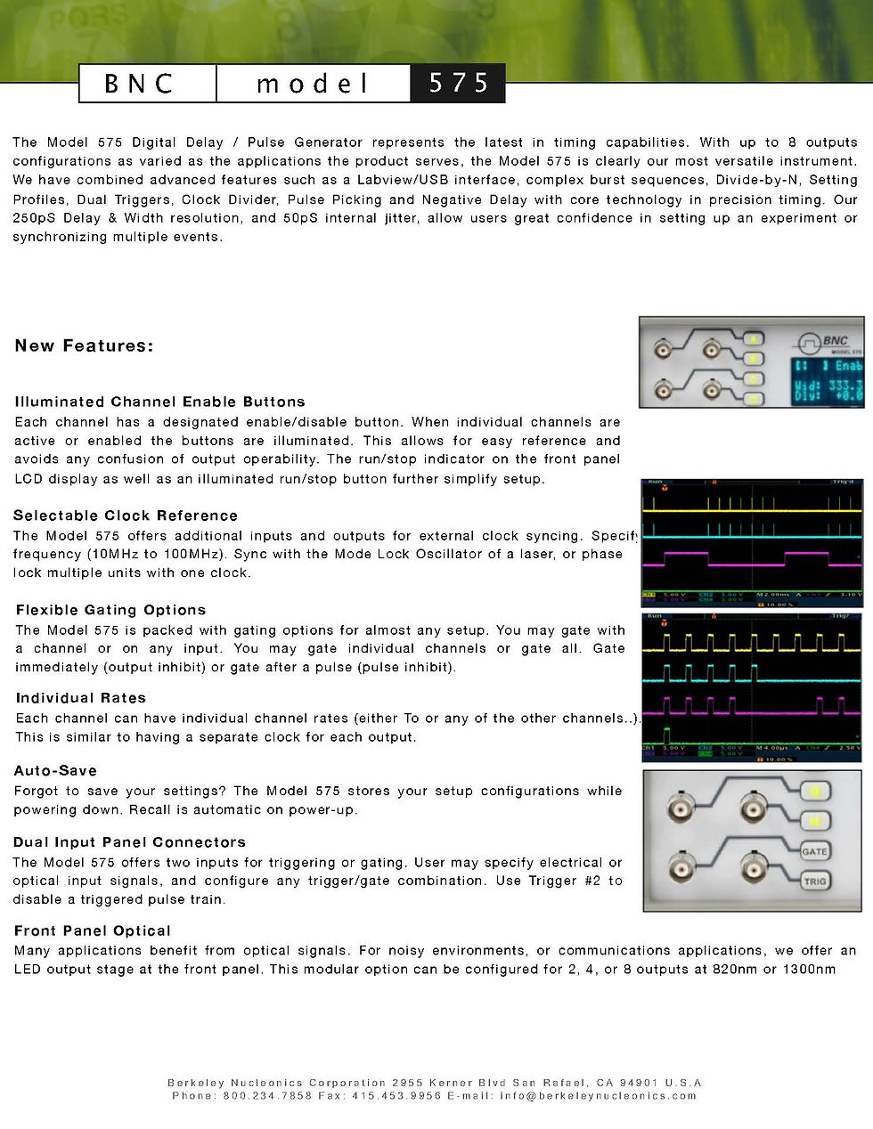 Thumbnail: Berkeley BNC Model 575 Series Digital Delay/Pulse Generator 2,4 Or 8 Channel Introduction and features