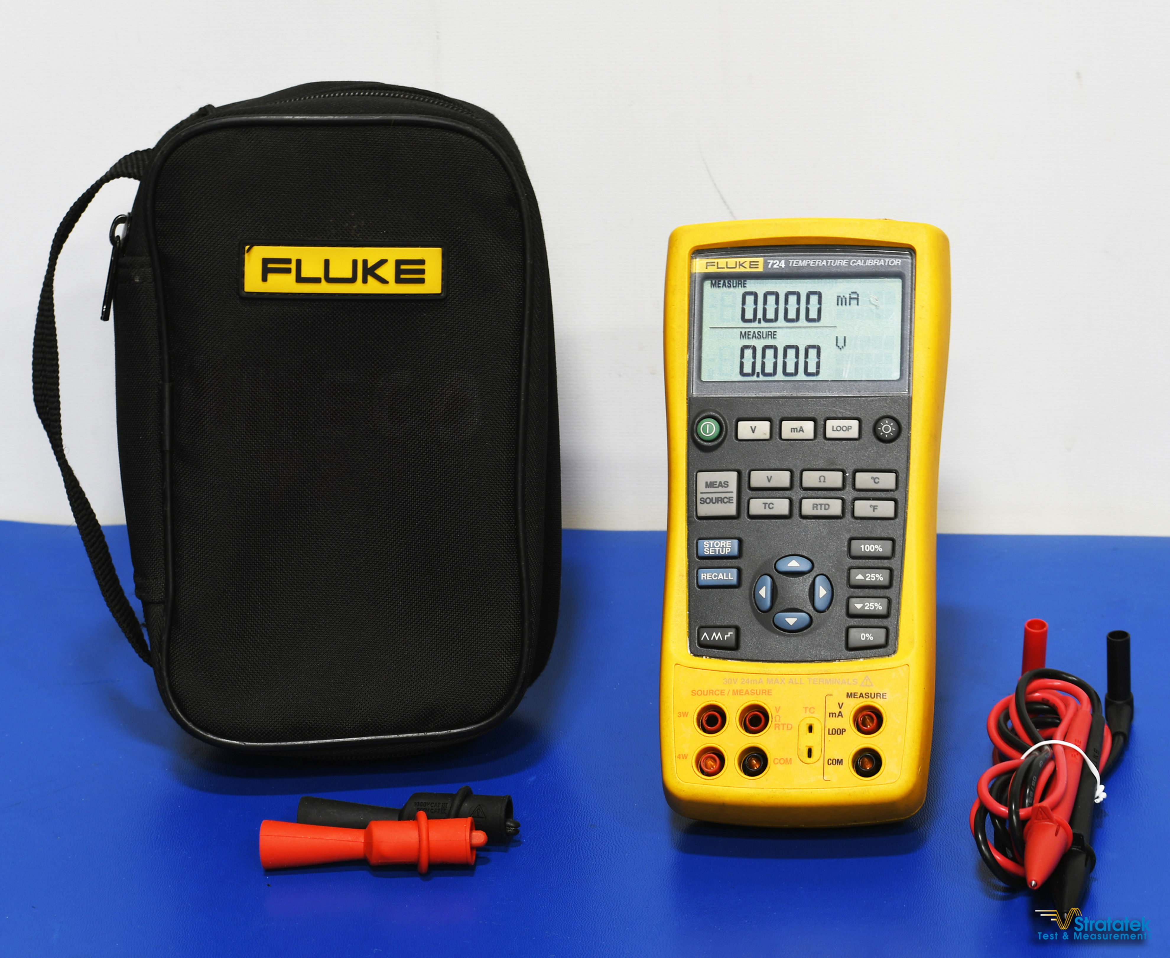 Fluke 724 Temperature Calibrator NIST Calibrated with Data
